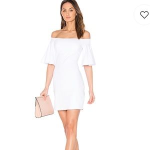 SUSANA MONACO FLUTTER SLEEVE DRESS